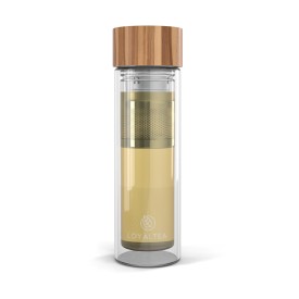 LoyalTea® War Child Tea To Go Infuser 350 ml - borosilicaat glas - schroefdop