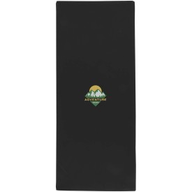Lucas RPET sporthanddoek 30 x 80 cm-Zwart