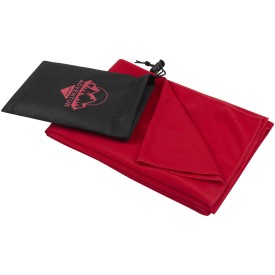 Lucas RPET sporthanddoek 50 x 100 cm-Rood