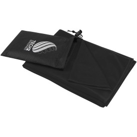 Lucas RPET sporthanddoek 50 x 100 cm-Zwart