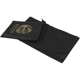Lucas RPET sporthanddoek 70 x 140 cm-Zwart