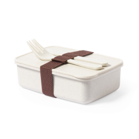Harxem lunchbox 700ml - PP - elastische band - inclusief vork en mes