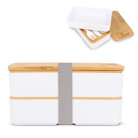 Bento lunchbox - gerecycled PP - elastische sluiting