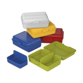 School lunchbox - uitneembaar bakje - kliksluiting - diverse kleuren