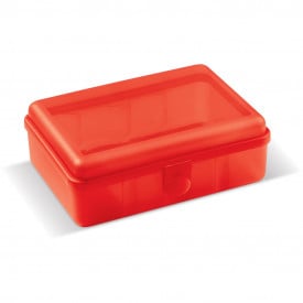 Lunchbox-Transparant rood
