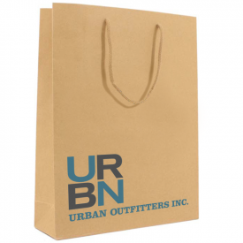 Luxe papieren kraft tas 180 g/m² - A3 - bruin - katoenen koord