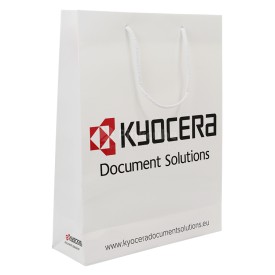 Papieren tas 170 g/m² - A3 - wit - all over bedrukt - katoenen koord