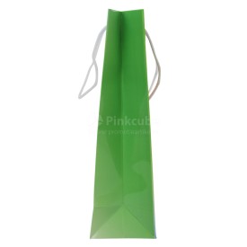 Papieren tas 170 g/m² - A3 liggend - wit - all over bedrukt - katoenen koord