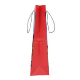 Papieren tas 170 g/m² - A4 - wit - all over bedrukt - katoenen koord