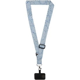 Lyra sublimatie verstelbare lanyard met telefoonhouder