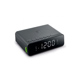 Muse dubbele wekkerradio - kunststof - DAB+/FM - draadloos opladen 5W
