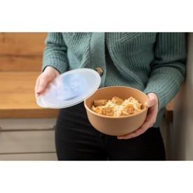Maaltijdbox to go 1L - plastic - herbruikbaar - transparante deksel