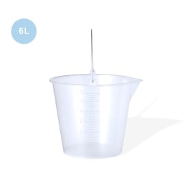 Maatemmer Manson - kunststof - 6 liter - metalen handvat en maatbeker