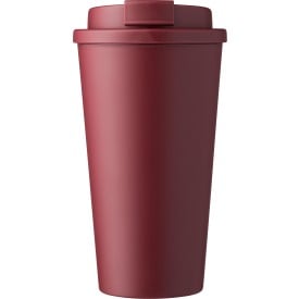 Mackenzie beker 475ml - PP - met schroefeksel en afsluitbare opening-Bordeaux