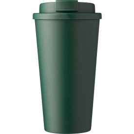 Mackenzie beker 475ml - PP - met schroefeksel en afsluitbare opening-Groen