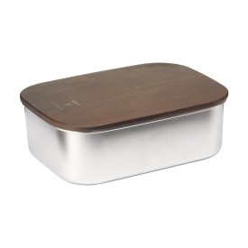 Madera RCS lunchbox 1.7L - gerecycled RVS - houten deksel - afsluitring