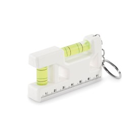 Magnetische waterpas ABS sleutelha-Wit