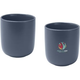 Male keramische bekers van 200 ml, set van 2