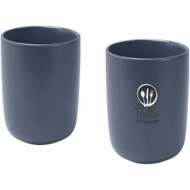 Male keramische bekers van 350 ml, set van 2