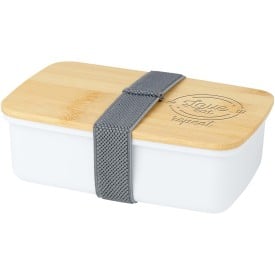 Seasons Mangi lunchtrommel 500ml - gerecycled kunststof - bamboe deksel - elastiek