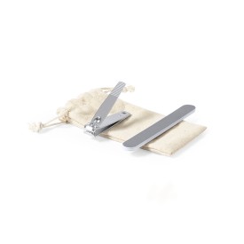 Manicure set - nagelknipper en vijl - in zakje met koordsluiting