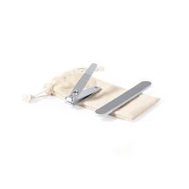 Manicure set - nagelknipper en vijl - in zakje met koordsluiting