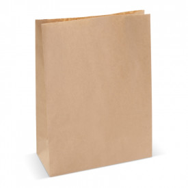 Papieren zak 70g/m² 30x22x10cm-Bruin