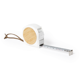 Hermy rolmaat - 5 m - bamboe/ABS - riemclip - draagriem