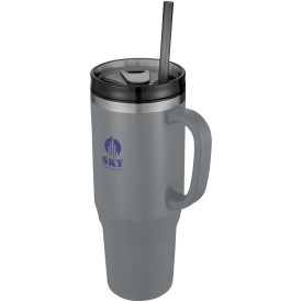 Melbourne 1200 ml RCS-gecertificeerde geïsoleerde beker met rietje
-Grijs