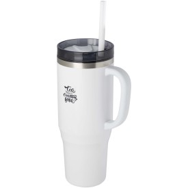 Melbourne 1200 ml RCS-gecertificeerde geïsoleerde beker met rietje
-Wit