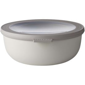Mepal Cirqula multi lunchbox 1250ml - kunststof - luchtdicht en lekvrij - transparant venster-Wit