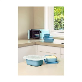 Mepal Cirqula multi lunchbox 1L - kunststof - luchtdicht - transparant venster