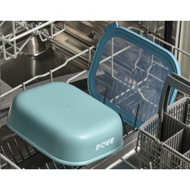 Mepal Cirqula multi lunchbox 500ml - kunststof - luchtdicht - transparant venster