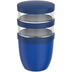 Mepal Ellipse 3 delige 500 ml + 2 x 200 ml geïsoleerde lunchpot-Helderblauw