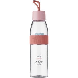 Mepal Ellipse waterfles 500 ml - ABS - transparant gekleurd -Roze