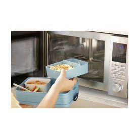 Mepal Bento lunchbox 1.5L - kunststof - twee vakken - afdichtring