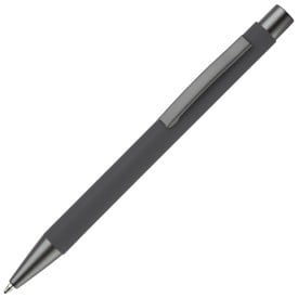 New York balpen - metaal - blauwe inkt - rubberised soft touch afwerking