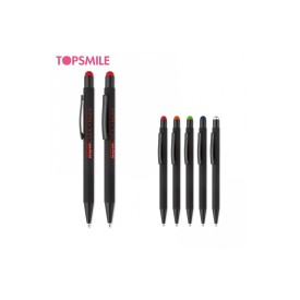 New York stylus balpen - metaal - blauwe inkt - gekleurde stylus