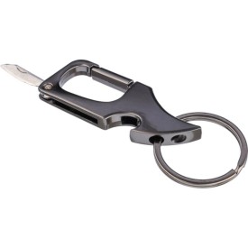 Metalen karabijnhaak sleutelhanger Bella
