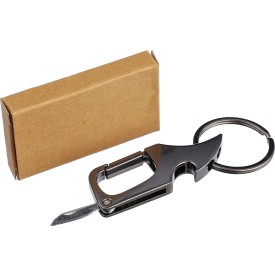 Metalen karabijnhaak sleutelhanger Bella