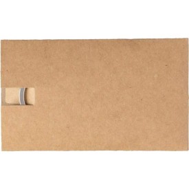Brigitte rechthoek sleutelhanger - metaal - 4.3 cm - bamboe detail