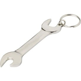 Moersleutel sleutelhanger - metaal - 9.5 cm - met flesopener