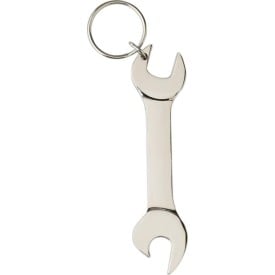Moersleutel sleutelhanger - metaal - 9.5 cm - met flesopener