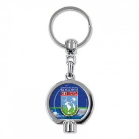 Metalen sleutelhanger lufty-Blanco