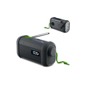 Muse radio Bluetooth speaker met solar en opwindmechanisme