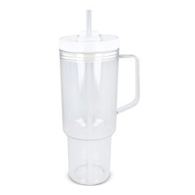 Miami beker 1.2L - R-PET - lekvrij - met handvat