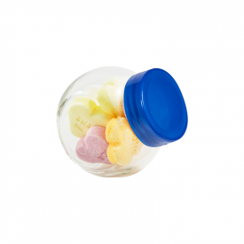 Micro glazen potje 50ml-Blauw