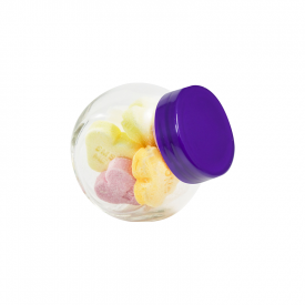 Micro glazen potje 50ml-Paars