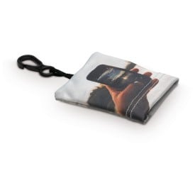 Sleutelhanger met schoonmaakdoekje 150x150mm - microvezel