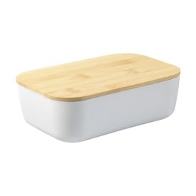 Midori lunchbox - PP - bamboe deksel - sluitelastiek